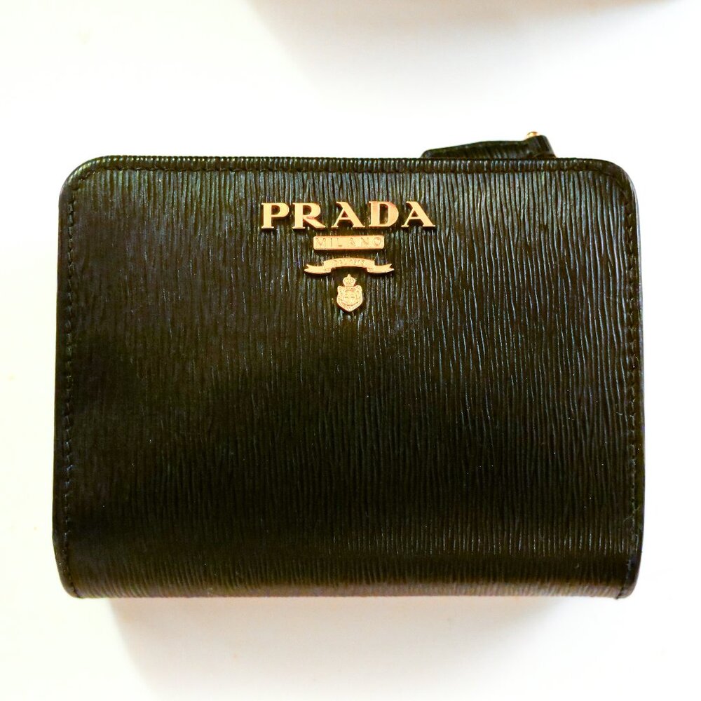 Prada Black Saffiano Leather Wallet